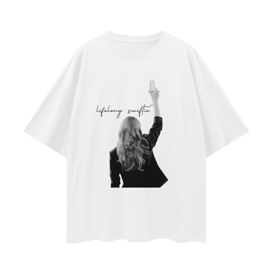 Lifelong Swiftie Oversize Deep Drop Shoulder Tee